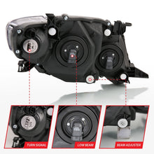 Load image into Gallery viewer, ANZO 2009-2010 Toyota Corolla Crystal Headlight Black Amber 121541