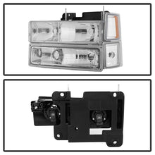 Load image into Gallery viewer, SPYDER Xtune Chevy Suburban 94-98 Headlights w/ Corner &amp; Parking Lights 8pcs Chrome HD-JH-CCK88-AM-C-SET 5069535