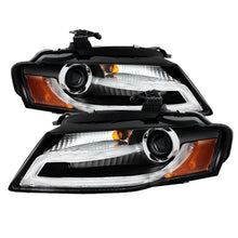 Load image into Gallery viewer, Spyder Audi A4 09-12 Projector Headlights Xenon/HID Model Only - DRL LED Blk PRO-YD-AA408-HID-DRL-BK 5080752
