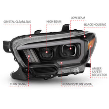 Load image into Gallery viewer, Anzo Toyota Tacoma '16-18 Projector Plank Style Switchback H.L Black Amber