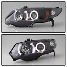 Load image into Gallery viewer, Spyder Honda Civic 06-08 2Dr Projector Headlights LED Halo Black High H1 Low H1 PRO-YD-HC06-2D-HL-BK 5010780
