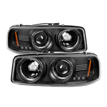 Load image into Gallery viewer, Spyder GMC Sierra 1500/2500/3500 99-06 Projector Headlights LED Halo LED Black PRO-YD-CDE00-HL-BK 5009357