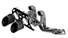 Load image into Gallery viewer, Borla 2017-2022 Ford GT 3.5L V6 AT/MT RWD 2DR 3-2in ATAK Catback 5in Dual Round Angle Cut CF Tips 140818CF