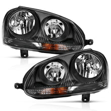 Load image into Gallery viewer, ANZO 2006-2009 Volkswagen Us Rabbit Crystal Headlight Black (Halogen Only) 121542
