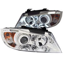 Load image into Gallery viewer, Anzo 2006-2008 BMW 3 Series E90-E91 Projector Headlights w/ Halo w/ LED Bar