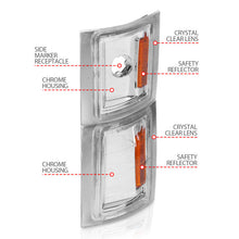 Load image into Gallery viewer, ANZO 1994-1998 Chevrolet Blazer Corner Lights Clear Lens w/ Amber Reflector 521041