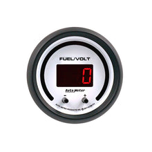 Load image into Gallery viewer, Autometer 52.4mm White Switchable 0-100 Fuel Level/8-18V Voltmeter Phantom Elite Digital Gauge 6709-PH