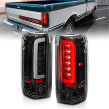 Load image into Gallery viewer, ANZO 1987-1996 Ford F-150 LED Taillights Black Housing Clear Lens (Pair) 311350