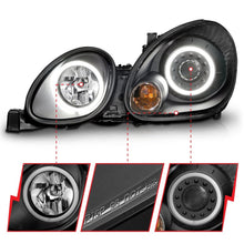 Load image into Gallery viewer, Anzo 1998-2005 Lexus Gs300 Projector Headlights w/ Halo Black