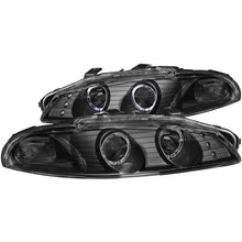 Load image into Gallery viewer, Anzo 1997-1999 Mitsubishi Eclipse Projector Headlights w/ Halo Black G2