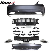 Load image into Gallery viewer, 2015-2018 Benz C-Class W205 Rear Bumper with Diffuser Muffler Tip PP