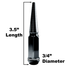 Load image into Gallery viewer, 4pc 3.5in Spike Lug Nuts
