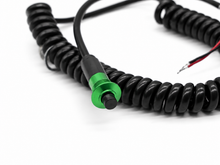 Load image into Gallery viewer, Granatelli Green Pin Head Momentary Push Button Switch w/ 6' Retractable Cord – 810101GR