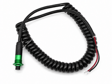 Load image into Gallery viewer, Granatelli Green Pin Head Momentary Push Button Switch w/ 6' Retractable Cord – 810101GR