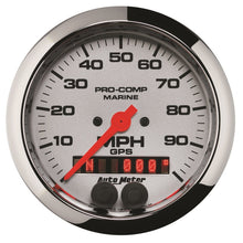 Load image into Gallery viewer, Autometer Marine Chrome 3-3/8in 100MPH GPS Speedometer Gauge 200636-35