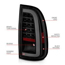 Load image into Gallery viewer, ANZO 00-06 Toyota Tundra LED Taillights w/ Light Bar Black Housing Smoke Lens 311412