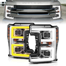 Load image into Gallery viewer, Anzo Projector Plank Style Switchback Headlight Chrome / Amber 17-18 Ford