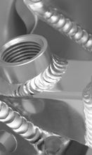Load image into Gallery viewer, Sheet Metal Fabricated Intake Manifold SBC Single Plane Carbureted Silver with Sniper Logo