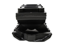 Load image into Gallery viewer, Fabricated Intake Manifold SBC Single Plane Carbureted (2 x 4150 style flange changeable plate) Black with Sniper logo