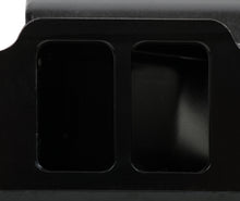 Load image into Gallery viewer, Fabricated Intake Manifold SBC Single Plane Carbureted (2 x 4150 style flange changeable plate) Black with Sniper logo