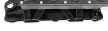 Load image into Gallery viewer, Fabricated Intake Manifold SBC Single Plane Carbureted (2 x 4150 style flange changeable plate) Black with Sniper logo