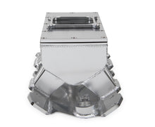 Load image into Gallery viewer, Fabricated Intake Manifold SBC Single Plane Carbureted (4500 style flange changeable plate) Silver with Sniper logo