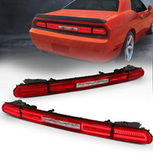 Load image into Gallery viewer, ANZO 08-10 Dodge Challenger LED Taillights - Red/Clear w/Sequential Turn Signal 321348