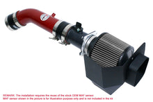 Load image into Gallery viewer, HPS Shortram Air Intake Kit 2003-2006 Nissan 350Z 3.5L V6, Includes Heat Shield, Red