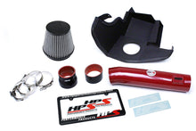 Load image into Gallery viewer, HPS Shortram Air Intake Kit 2011-2014 Ford Mustang 3.7L V6, Includes Heat Shield, Red