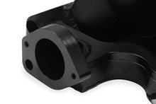 Load image into Gallery viewer, Sheet Metal Fabricated Intake Manifold 289-302 Small Block Ford Single Plane Carbureted Black with Sniper logo.