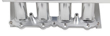 Load image into Gallery viewer, Hi-Ram Sheet Metal Fabricated Intake Manifold 2011-14 Ford 5.0L Coyote 90mm Throttle Body opening + Fuel Rail Kit Silver with Sniper EFI logo