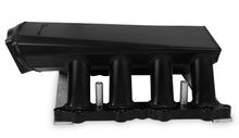 Load image into Gallery viewer, Hi-Ram Sheet Metal Fabricated Intake Manifold 2011-14 Ford 5.0L Coyote 90mm Throttle Body opening + Fuel Rail Kit Black with Sniper EFI logo