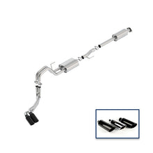 Load image into Gallery viewer, Ford Racing 15-18 F-150 2.7L Cat-Back Sport Exhaust System - Side Exit Black Chrome Tips M-5200-F1527RSBA