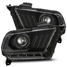 Load image into Gallery viewer, AlphaRex 10-12 Ford Mustang LUXX LED Proj Headlights Plank Style Alpha Blk w/Activ Light/Seq Signal 880118 *Discontinued
