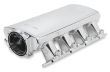 Load image into Gallery viewer, Hi-Ram Sheet Metal Fabricated Intake Manifold LS7 102mm Throttle Body opening + Fuel Rail Kit Silver with Sniper logo -Low Profile