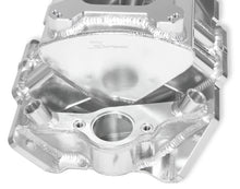 Load image into Gallery viewer, Fabricated Intake Manifold BBC Single Plane 2 x 4150 Silver with Sniper Logo
