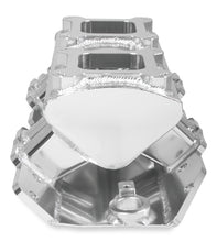 Load image into Gallery viewer, Fabricated Intake Manifold BBC Single Plane 2 x 4150 Silver with Sniper Logo