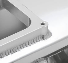 Load image into Gallery viewer, Fabricated Intake Manifold BBC Single Plane 2 x 4500 Silver with Sniper Logo