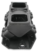 Load image into Gallery viewer, Fabricated Intake Manifold BBC Single Plane 2 x 4500 Black with Sniper Logo