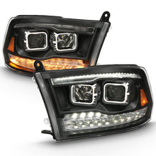 Load image into Gallery viewer, ANZO 2009-2018 Dodge Ram 1500 Projector H.L. Switchback Black Amber 111441