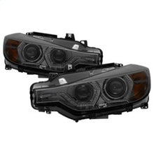Load image into Gallery viewer, Spyder 12-14 BMW F30 3 Series 4DR Projector Headlights - LED DRL - Smoke (PRO-YD-BMWF3012-DRL-SM) 5084361