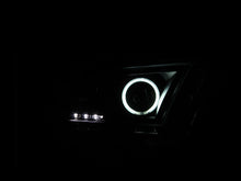 Load image into Gallery viewer, Anzo 2010-2014 Ford Mustang Projector Headlights w/ Halo Black (CCFL)