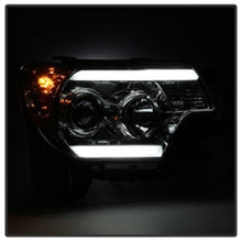 Load image into Gallery viewer, Spyder Toyota Tacoma 12-16 Projector Headlights Light Bar DRL Smoke PRO-YD-TT12-LBDRL-SM 5081728