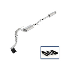 Load image into Gallery viewer, Ford Racing 15-18 F-150 2.7L Cat-Back Touring Exhaust System - Side Exit Black Chrome Tips M-5200-F1527RTBA