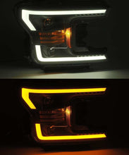 Load image into Gallery viewer, AlphaRex 18-19 Ford F-150 PRO-Series Proj Headlights Plank Style Gloss Blk w/Activ Light/Seq Signal 880188 *Discontinued
