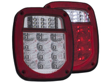 Load image into Gallery viewer, Anzo 1976-1985 Jeep Wrangler LED 2 Lens - Red/Clear, Chrome