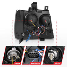 Load image into Gallery viewer, Anzo 2007-2013 Chevrolet Avalanche Projector Headlights w/ Halo Black(CCFL)