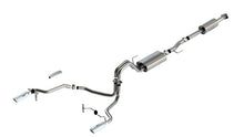 Load image into Gallery viewer, Borla F-150 2021 3.3L CC SB EC STB XL/XLT/Lariat/KR/Plnm/LTD 3/2.25 SRE Cat-Back ATAK Chrome Tips 140879