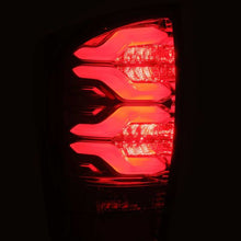 Load image into Gallery viewer, AlphaRex 16-21 Toyota Tacoma LUXX LED Taillights Blk/Red w/Activ Light/Seq Signal 680000 *Discontinued