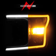 Load image into Gallery viewer, ANZO 2018-2020 Ford F-150 Projector Headlight w/ Plank Style Switchback Black Housing 111509